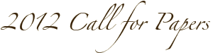 2012 Call for Papers